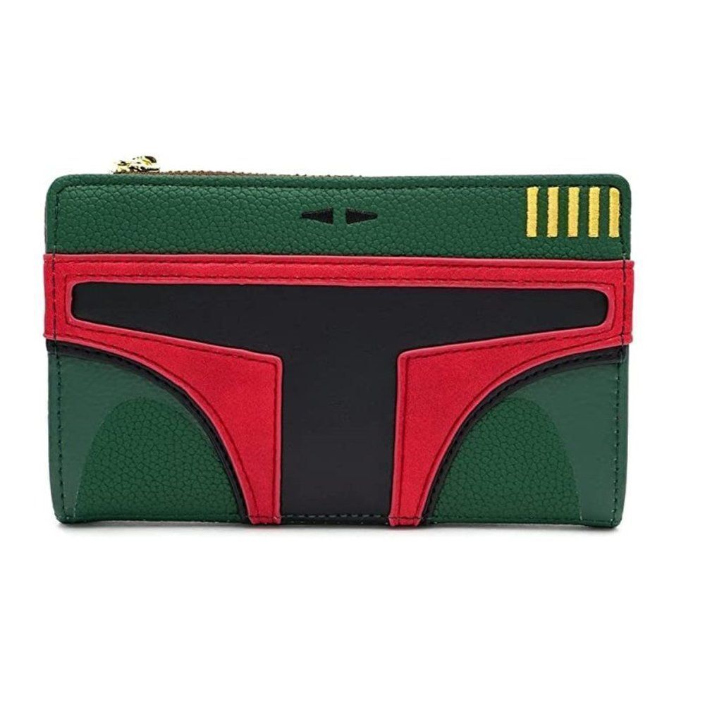 Loungefly X Star Wars Boba Fett Cosplay Bi Fold Zipper Wallet